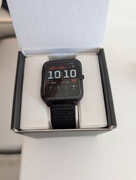 010-02980-00 Garmin Venu X1 Fitness Smartwatch Slate Titanium And Black Nylon Band