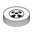 1014-l3 Rubbermaid Wheel Kit 1314
