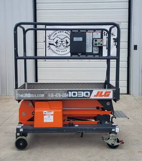 1030p 2021 Jlg 10ft Push Around Scissor Lift Aerial Skyjack Genie
