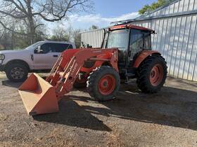 108s 13 Kubota M108s Farm Tractor 4x4 Loader Cab Air Conditioning Texas