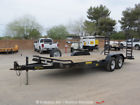 10et-20bk Big Tex Flatbed Trailer Pintle Hitch Tandem Axle Wood Deck