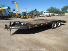 10et-20fw Big Tex Flatbed Trailer Pintle Hitch Tandem Axle Wood Deck