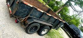 143045 77 X12 Hydraulic Lift Dump Trailer Equipment Hauler Construction