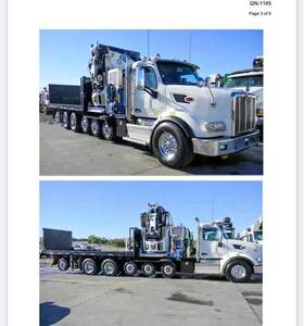 150000e8 Pristine 2021 Peterbilt With 126 Ft Cormach Knuckleboom Crane