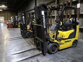 25lc-7a 2015 Hyundai 5000lb Cushion Forklift Lpg Lift Truck Hi Lo 83/185 5378 Hr
