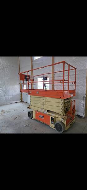 3248r Jlg Self-propelled Drivable Scissor Lift Orange/beige Equipment