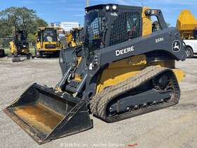 333g 2022 John Deere Skid Steer Crawler Track Loader A/c Cab Aux Hyd Q/c Bidadoo