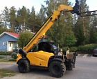 4014 Haulotte Cab Telescoping Fork Lift Sold Rubber Tires