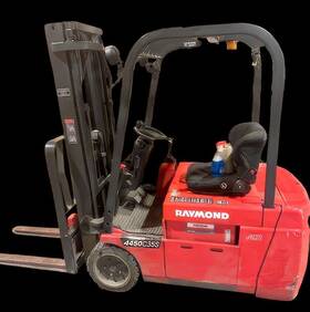 445-c35stt 2014 Raymond 36v Electric Forklift 3 Wheel 3500 Lbs 251 Inch Lift Height