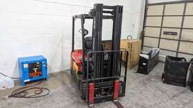 445-c35qm 4460-c35 2016 Raymond Sit Down 3 Wheel Electric Forklift 240 Inch Quad Mast Low Hrs