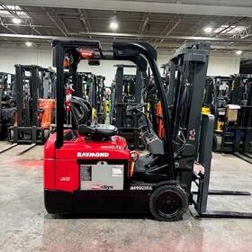 4460c35s 2021 Raymond 3500lb Used Forklift Triple Mast Sideshift 4024 Hours