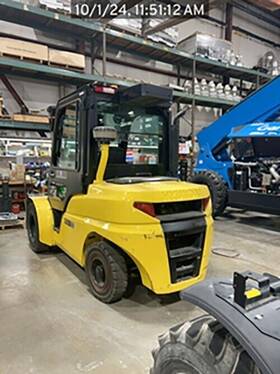 45d-9a 2015 Hyundai Forklift Diesel Triple Stage Mast 10 000 10k Lbs