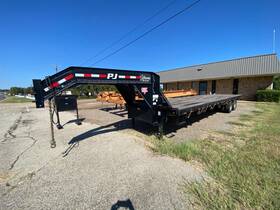 4p5fd3223k1299520 Flatbed Gooseneck Equipment Trailer Ramp