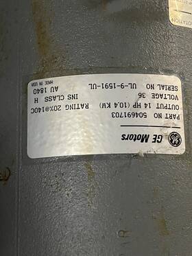 504691703 Ge Dc Forklift Motor 36 Volt Nice Stand Up Picker 14hp