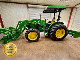 5067e 2024 John Deere 4wd Orops With Loader Includes Box Blade Root Grapple An