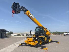 512p83r 2023 Jcb 83ft 12k Telescopic Rotating Telehandler Forks Crane Aux Bidadoo