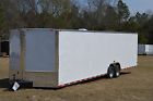 5200lb New 2017 8.5 X 28 V Nose Enclosed Trailer Axles Atv Motorcycle 26 30 32