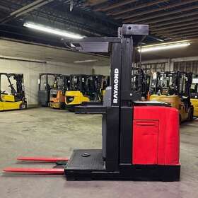 540-opc30tt 2014 Raymond 3000lbs Used Order Picker Forklift Triple Mast