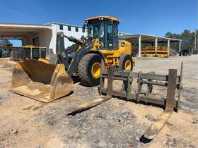 544l 2019 John Deere Articulating Wheel Loader Tractor A/c Cab Hyd Q/c Bidadoo