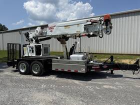 55mlp 2019 Sdp Ez Hauler 18ftft Auger Tracked Digger Derrick Crane Trailer