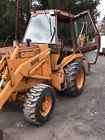 580e Case Backhoe Loader Full Cab Rubber Tire Extendahoe