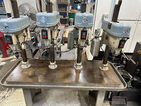 66-073 Delta Rockwell 4 Spindle Gang Drill Press 3ph 220v