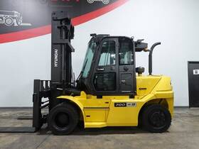 13376 70d-9 2019 Hyundai 2 Stage 15 500lb Pneuamtic Diesel Forklift Stk
