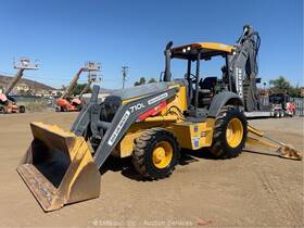 710l 2016 John Deere 4wd Backhoe Front Wheel Loader Tractor Aux Bucket Bidadoo