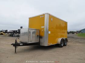 7x12ta2 2023 Freedom 12ft Enclosed Concession Food Service Trailer A/c Bidadoo