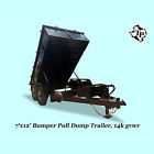 T004 7x12x2 Dump Texas Pride Trailers New 2016 7x12 Bumper Pull Trailer 14k Gvwr On Sale