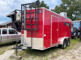 7x16ta 2025 All World Trailers 16ft T/a Mobile Food Service Trailer Bidadoo