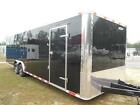 8.5x28 Elite Series New 2016 8.5 X 28 Black Enclosed Race Cargo Car Hauler Trailer Loaded