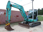 80vx2 Ihi Mini Excavator Rubber Tracks Cab Backhoe Yanmar Aux Hyd