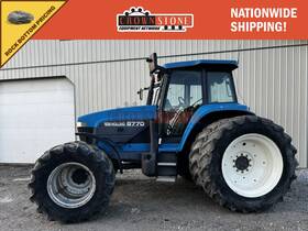 8770 New Holland Tractor 6175hrs Cab Heat&a/c 4wd Pwr Shift Trans 190 Hp