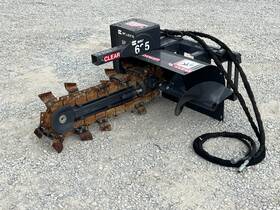 89220 2009 Bradco 625 24 Inch X 12 Trencher Attachment Dirt Teeth Fits Skid Steer Loader