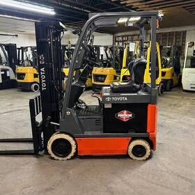 8fbc15u 2020 Toyota 3000lbs Used Forklift 36 Volt Electric Triple Mast Sideshift