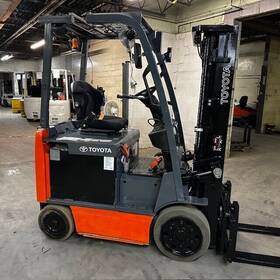 8fbcu25-comp 2016 Toyota 5000lbs Electric Used Forklift Triple Mast 4422 Hours