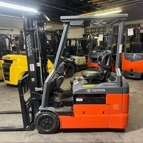 8fbe18u 2019 Toyota 3500lbs Used Forklift Triple Mast Sideshift 6786hrs
