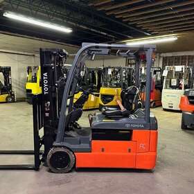 8fbe20u 2017 Toyota 4000lbs Used Electric Forklift Triple Mast 2854 Hours