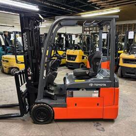 8fbch18u 8fbeh18u 2019 Toyota 3500lbs Used Forklift 36v Triple Mast Sideshift 6445hrs