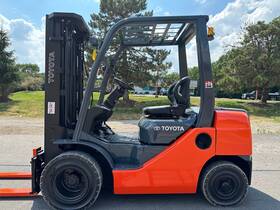 8fd25u 2021 Toyota 5 000lb Capacity Diesel Powered Pneumatic Hi Lo Forklift