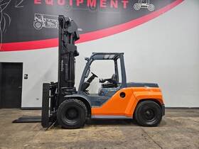 8fd80u 2017 Toyota 17 500lb 3 Stage Pneumatic Lpg Forklift Stk 15045
