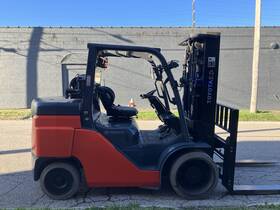 8fgcu70 2020 Toyota 15500 Lb Forklift With Triple Mast Ss/fp Only 1202 Hours