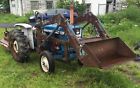A1012t Ford Tractor Hours Barn Find Loader Bucket Brush Hog Cutter