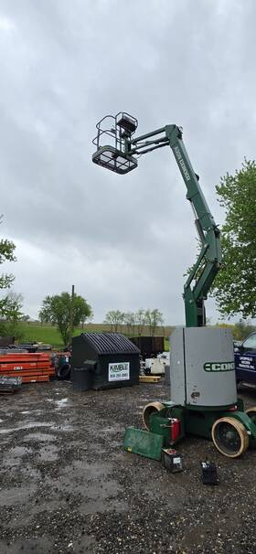 A30n Condor Articulating Boom Lift 641hr 48v Man Basket Scissor New Batteries