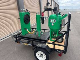 Adcs-350 Dustless Blasting Db225 Air Dryer Turnkey Trailer Setup
