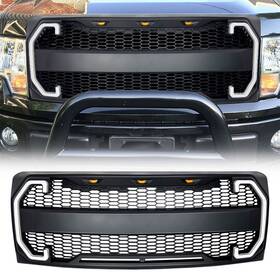 Amfmaa00124-u-b American Modified Raptor-style Grille Compatible With 2009-2014 Ford F150 Used