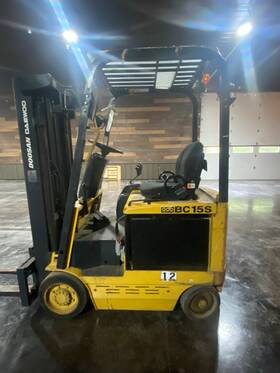 Bc15s 2007 Doosan Daewood 4 Wheel Electric Warehouse Forklift 36 Volt W Charger