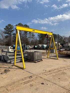 60024.3 Bhs 60024-3 12ft Gantry Crane With Coffing Mt Hoist 3-ton Capacity
