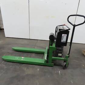 Lve-100 Bishamon 2200lbs. Skid Lift 12v Powered Fork Pallet Truck 30 Inch